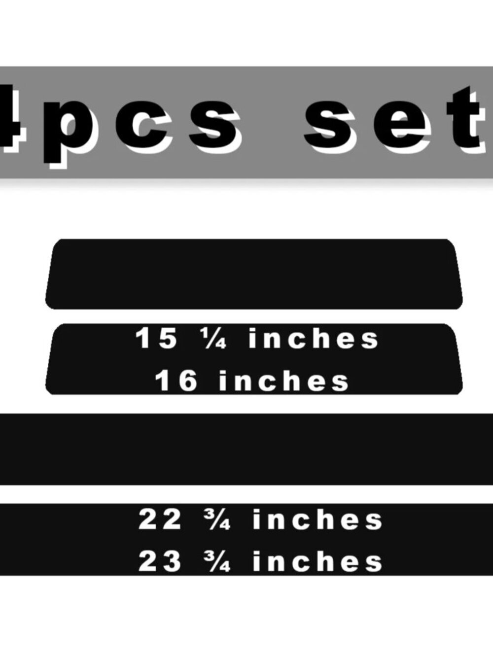 4Pcs Car Threshold Strip Door Plate Sill Scuff Cover for SILVERADO WHITE RED - Picture 5 of 5